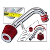 Rtunes Racing Short Ram Air Intake Kit + Filter Combo RED Compatible For 01-05 Honda Civic 1.7L