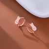 Reffeer Solid 925 Sterling Silver Easter Rabbit Earrings Hoops for