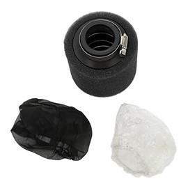 Limpiador de Filtro de Aire para Motocicleta de 38 Mm Esponjas de Filtro de Aire Universal para ATV Dirt Bike Moto Scooter(B (negro))