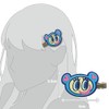 Angel Blue Rubber Bangs Clip Nakamra-kun Hair Clip