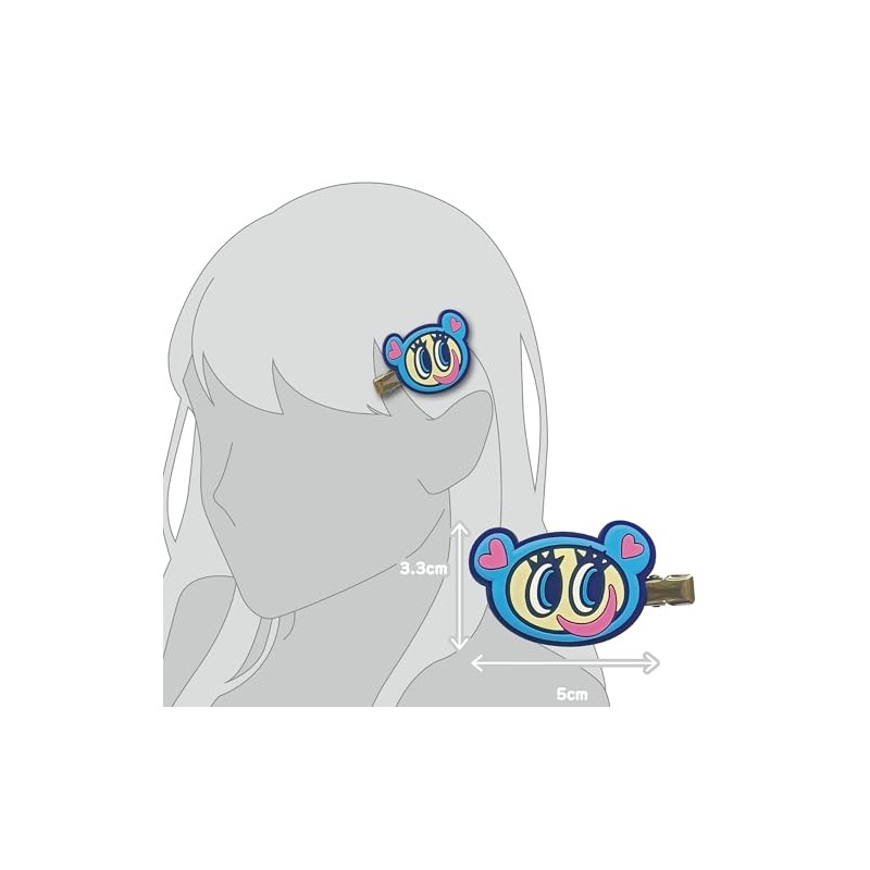 Angel Blue Rubber Bangs Clip Nakamra-kun Hair Clip