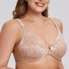 MELENECA Women's Plus Size Front Closure No Padding Full Coverage