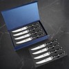 MAD SHARK Steak Knives Set of 8,Premium 12.6-inch Serrated Steak