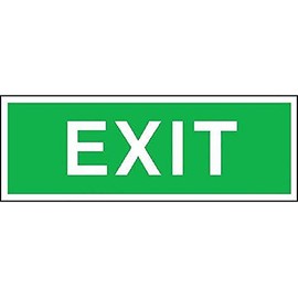 Format 4044589059505 Safety Sign, Exit 300 x 105 mm