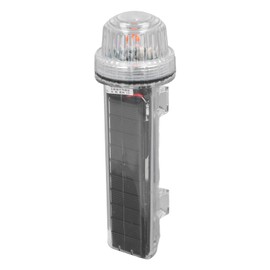 Solar Light, Solar Warning Light, Fully Sealed Light Control, Easy to Install for Construction Site (Red Light)