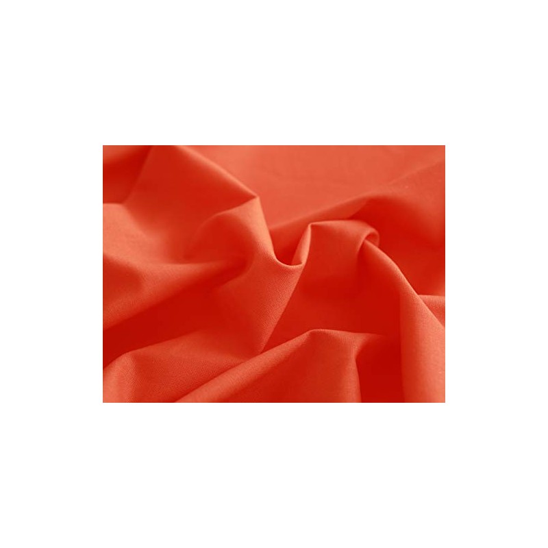 COTTONVILL 20COUNT Cotton Solid Quilting Fabric (3yard, 16-Orangeade)