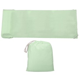 PATIKIL 47x82 Inch Sleeping Bag Liner, Soft Lightweight Travel Camping Sheet Sleep Sack Compact Sleep Bag with Carry Bag for Adults Camping Travel Hotel, Light Green