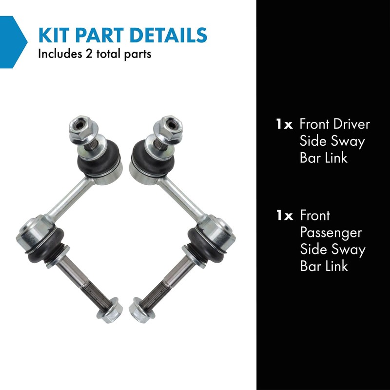 TRQ Front Sway Bar Stabilizer Link Set Driver & Passenger