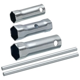 uxcell Ignition Spark Plug Spanner Set Dual-Ended Wrench Socket (16mm, 21mm, 17/19mm)