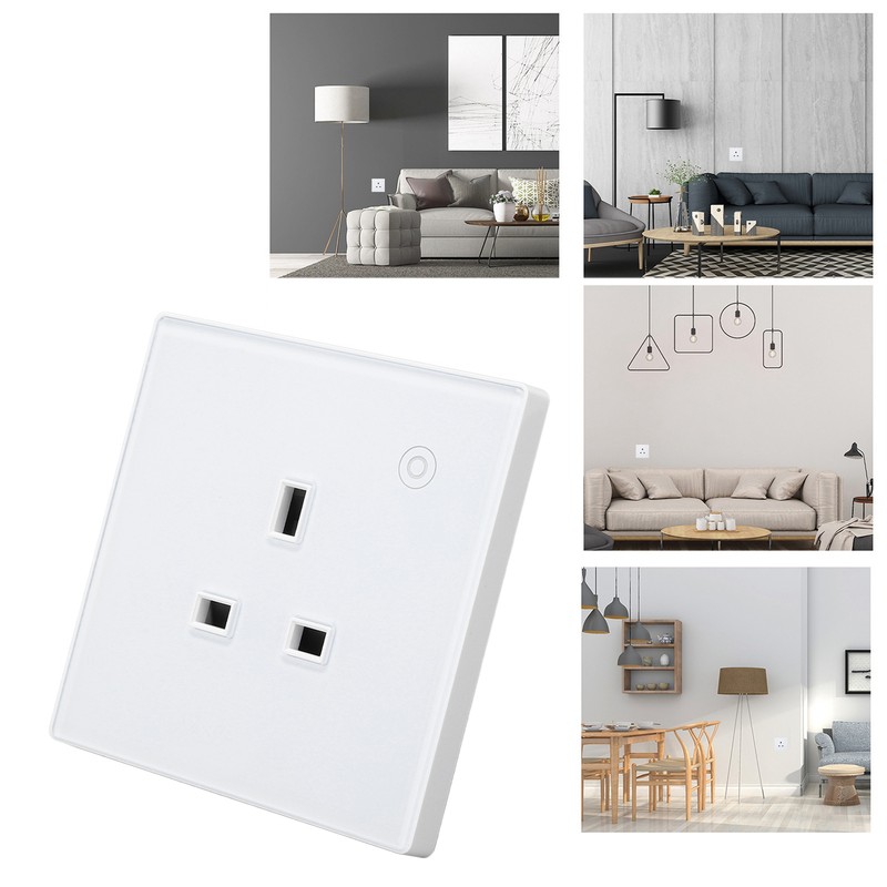 Smart Socket Wall Mounted ABS Timing Panel Wireless Remote Controllable