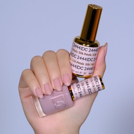 DND Gel DC Sheer Polish Set - 1 each of Gel Polish and Nail Polish, Silk Petals, 0.5 Fl Oz