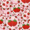 FVEOCR 120PCS Strawberry Theme Tableware Set Strawberry Birthday Party Supplies