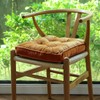 vctops Fall Soft Velvet Chair Pads with Ties Comfy Solid