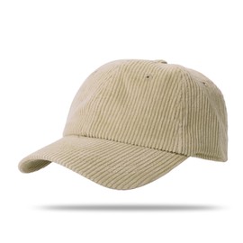 YAMEE Baseball Cap Winter Women's Adjustable Baseball Cap Women's Warm Winter Hat Women's Cord High Quality Vintage Peaked Cap for Women Lightweight Soft Sun Hat Women Breathable Anti-UV, beige
