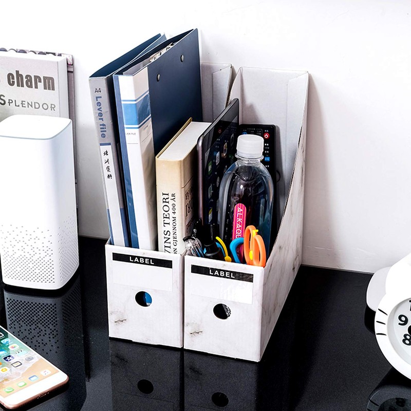 HINATAA 5 x A4 Office Magazine Storage Boxes for Magazines