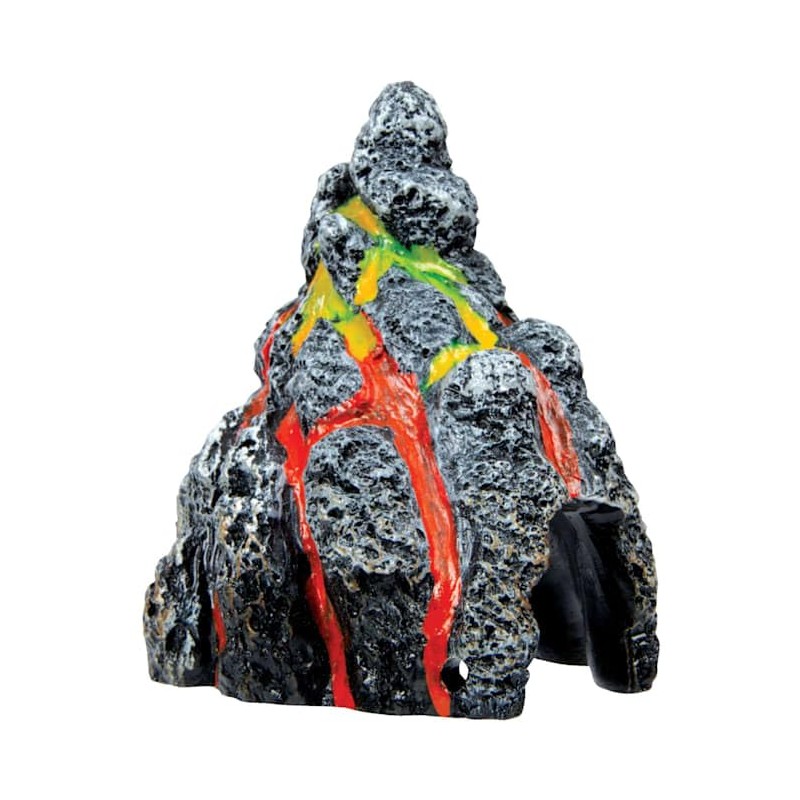 GloFish Volcano Ornament for Aquariums, 2.38 x 3.31 x 3.44