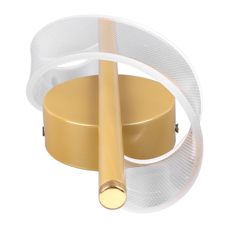18W Spiral Modern LED Indoor Wall Sconce Lighting Acrylic Indoor