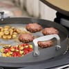 Skyflame Round Griddle with Grease Drain and Handle, 18.5" Flat