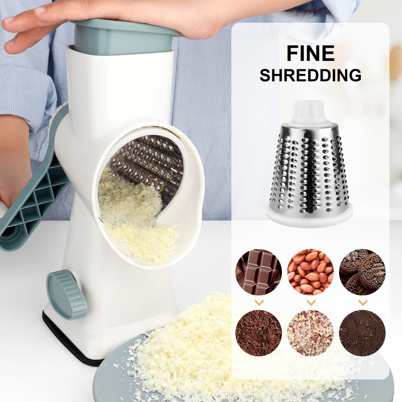 Stainless Steel Rotary Cheese Grater Potato Grater Cheese Grater Kitchen