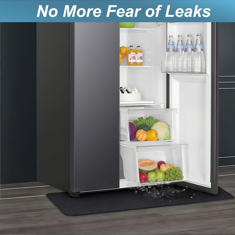 Refrigerator Spill Floor Liner Mat,37'' x 8.66'',Diatomaceous Earth Splash Guard