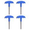 sourcing map 4pcs H6 T-Handle Hex Key Wrench 6mm S2