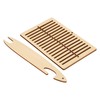 2Pcs Belt Weaving Kit, Handmade Poplar Loom Tools for Bracelet
