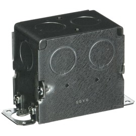 Hubbell-Raco 560 Gangable Switch Box, 1 Gang, 14 Cu-in X 3 in L X 2 in W X 2-3/4 in D, 3" x 2"