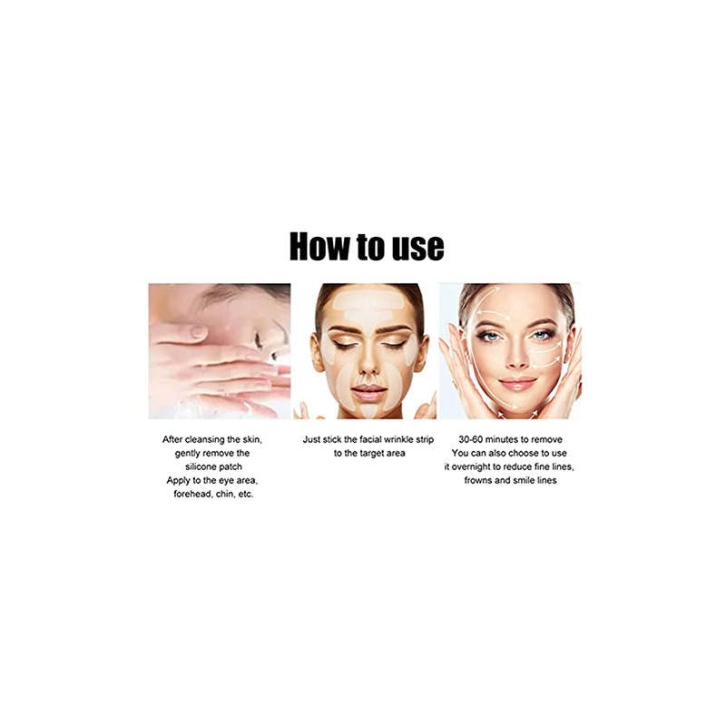 Parches Antiarrugas Rostro Frente 192 Invisibles Lifting Facial Reducir Arrugas