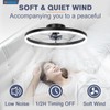 VOLISUN VOLISUN Low Profile Ceiling Fans with Light and Remote,19.7in