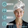 Toalla de satén para el cabello, toalla de pelo súper