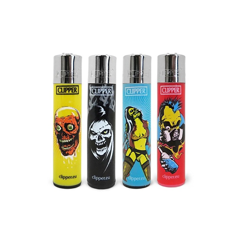 Bundle - 4 Items - Clipper Lighter"Zombie Nation" Collection