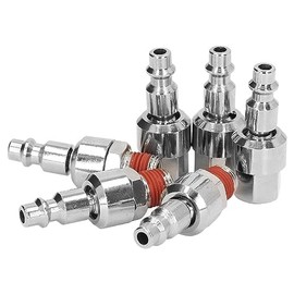 6 UNIDS Conector Giratorio Acero Inoxidable 1/4 NPT Acoplador Conexión Rápida 360 Grados Accesorios Manguera Aire Herramientas Neumáticas