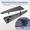 JDMON 2PCS Exterior Rear Left Right Door Panel Trim Molding