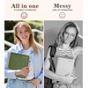 Hardcover Large Spiral Notebook 8.5" x 11" with Removable Dividers