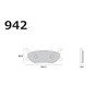 RK Takasago Chain Brake Pads Cintard Mega Alloy X SR400/Drag