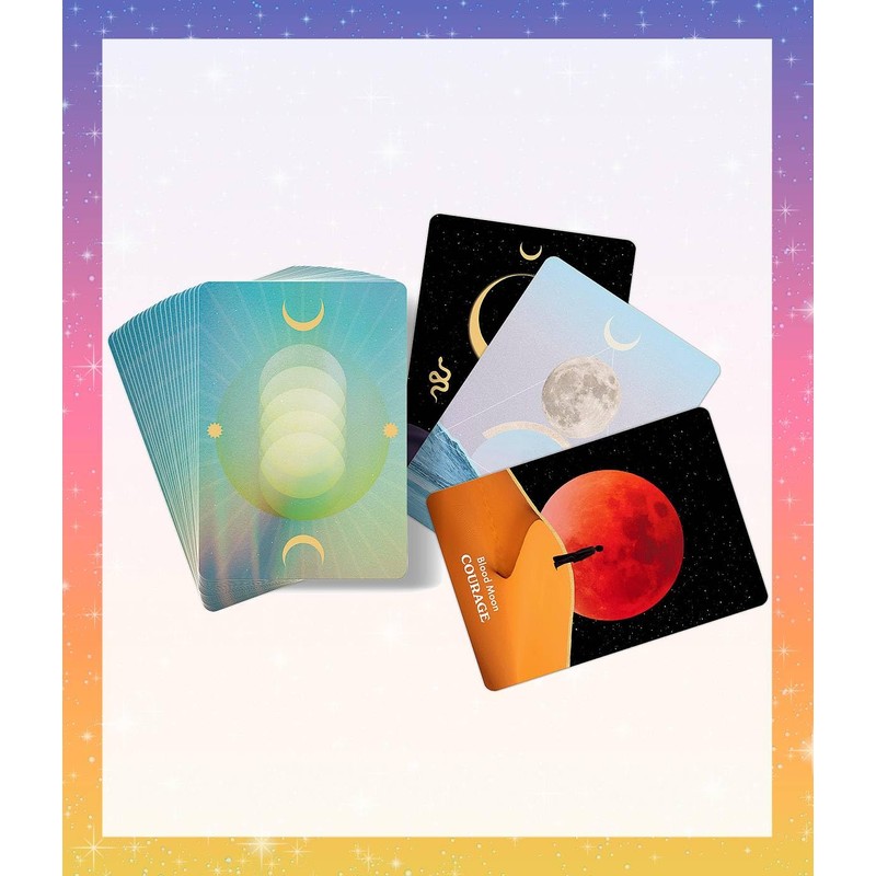 Moon Ology Message Oracal with Japanese Instruction Manual, Moonology Oracle