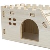 Hamsters Climbing House, Tiny Hamster Maze Wood House Fun Slide