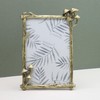 Gold Metal Mushroom Picture Frame 4 X 6 Inch Floral