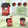 5LB Metal Squirrel Proof Bird Feeder, Hanging Wild Bird Feeders,