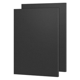 KAITELA ABS Plastic Sheet 12" x 16" x 1/4" Thick (6mm) Black Rigid Moldable Thermoplastic Board for Crafts, DIY Projects, Home Decor - Textured & Smooth Surface, Pack of 2