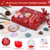 Scented Candles Advent Calendar 2024, 24 Tea Light Scented Candles,