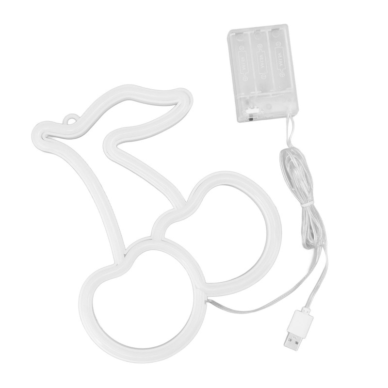 LED Neon Night Light Lamp USB Powered Decorative Wall Fruit