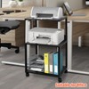Caredear Printer Stands (3-tier printer cart), Rustic brown