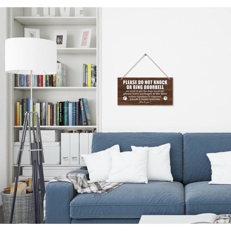 Please Do Not Disturb Wooden Plaque Decor, Hanging Home Decor