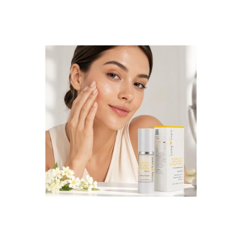 LOVY CARE Crema Facial con Vitamina E, Jalea Real y