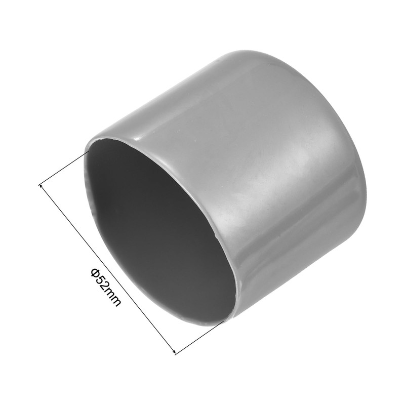 sourcing map 4pcs Rubber End Caps 52mm ID Vinyl Round