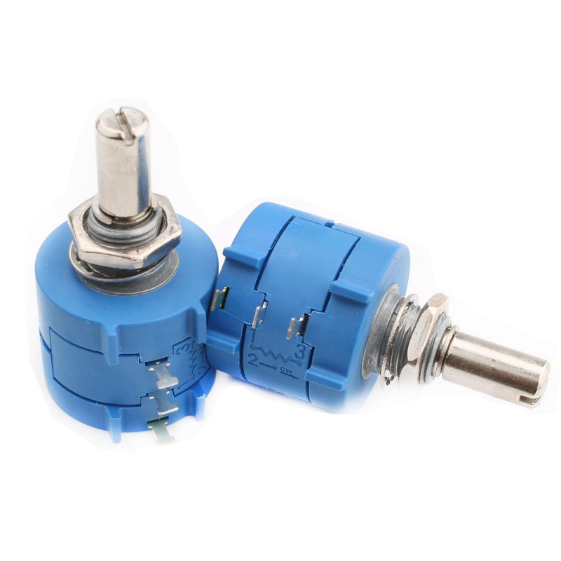 RUNCCI-YUN 2pcs Rotary Potentiometer 10k ohm,Linear Potentiometer Ohm Potentiometer Variable