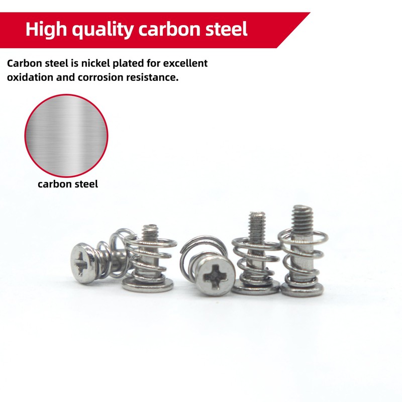 AIMUNOK 60pcs GPU Graphics Card Back Plate Heatsink Screws Spring