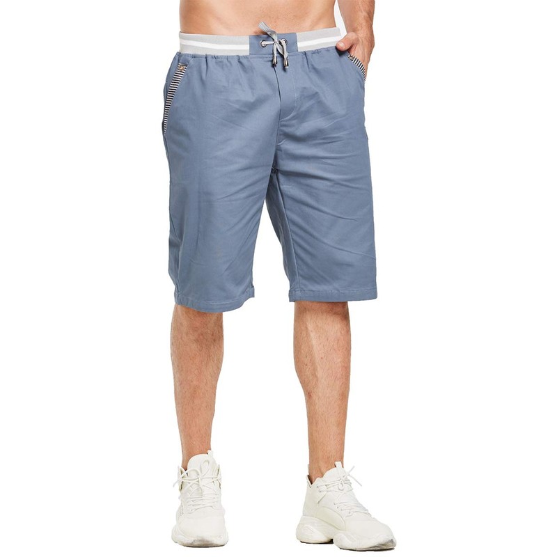 ZOXOZ Men's Summer Leisure Chino Stretch Cotton Shorts with Pockets,