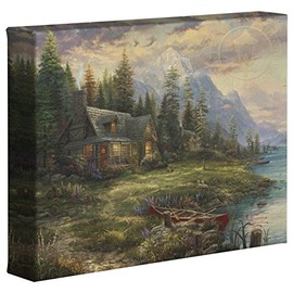 Thomas Kinkade Studios A Father's Perfect Day 8 x 10 Gallery Wrapped Canvas